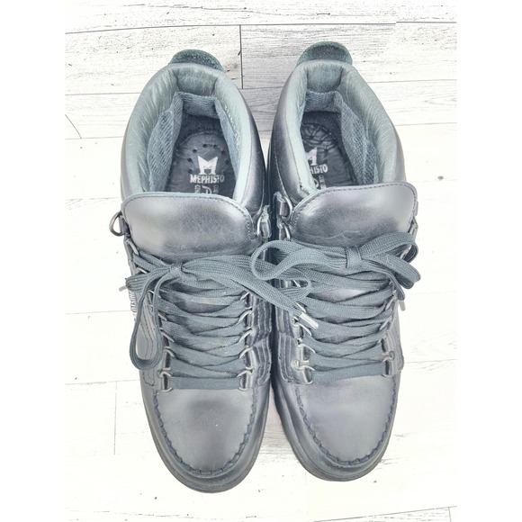 Mephisto Gore-Tex Black Leather Ankle Boots Women Size 9 Air-Bag System France - Picture 12 of 12